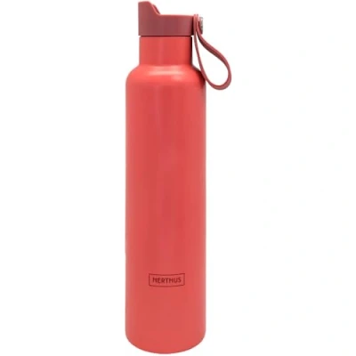 Imagen de NERTHUS FIH 1340 Botella Deportiva CLICK &amp; DRINK! de Doble Pared 750 ml con Tapón Clic, Hidratación y Estilo en un Diseño Premium Coral