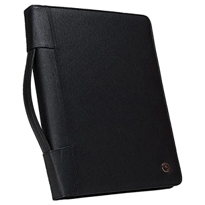 Imagen de Case it Executive Zippered Padfolio with Removable 3 Ring Binder and Letter Size Writing Pad, Black (PAD 40)