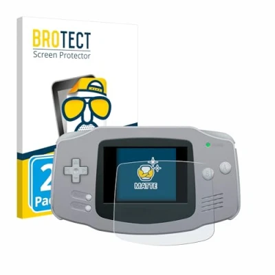 Imagen de BROTECT Protector Pantalla Anti Reflejos para Nintendo Gameboy Advance GBA (2 Unidades) Película Mate Huellas