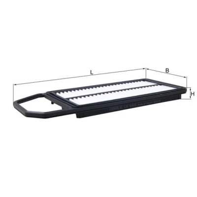 Imagen de MAHLE ORIGINAL LX 4481 Filtro de aire 25,5 159 357 Cartucho filtrante SUZUKI: Baleno II Hatchback