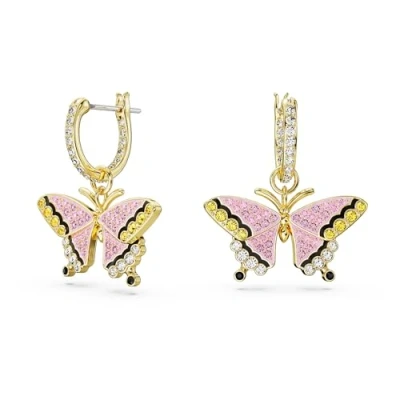 Imagen de Swarovski Idyllia Pierced Earrings MINI HOOP Pendientes, Mujer, Talla: One Size, Pink