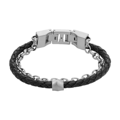 Imagen de Fossil Pulsera silvercoloured, Hombre, Talla: One Size, Silver coloured