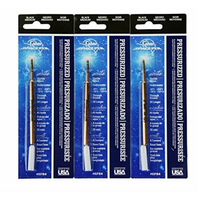 Imagen de Fisher Space Pen 3 Pack Black SPR4 Refills for Bullet