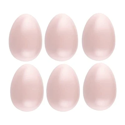 Imagen de Ideen mit Herz Huevos de plástico con agujero, 6 cm alto, 4,5 diámetro, colores pastel, unidades (rosa)