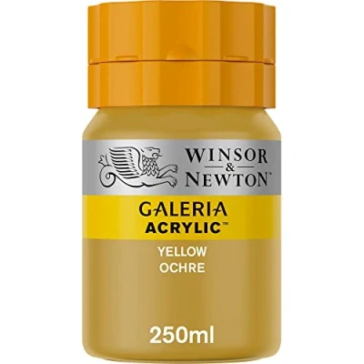 Imagen de Winsor &amp; Newton Galería Pintura Acrílica, Amarillo (Yellow Ochre), 250 ml,