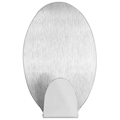 Imagen de mumbi Toallero de acero inoxidable autoadhesivo oval (1 pieza)