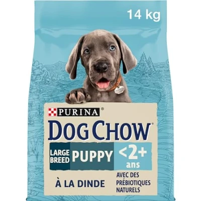 Imagen de Dog Chow Purina Pienso para Perro de raza Grande Cachorro, Junior, Bebé con Pavo, saco 14kg
