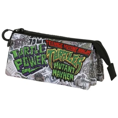 Imagen de TEENAGE MUTANT Ninja Tortugas Pizza Time Portatodo Triple FAN 2.0, Multicolor, 23 x 11 cm