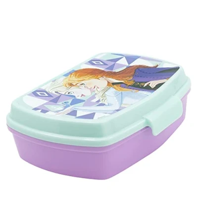Imagen de Fiambrera rectangular para el almuerzo infantil de Frozen