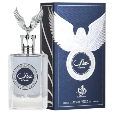 Imagen de Al Wataniah Eqaab Perfume de Lujo Unisex, Eau Parfum 100ml, Fragancia Sofisticada y Atemporal, Aroma Duradero para Hombres Mujeres