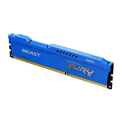 Imagen de Kingston FURY Beast Azul 4GB 1600MHz DDR3 CL10 Memoria para Ordenadores de sobremesa Módulo único KF316C10B/4
