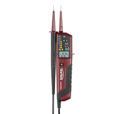 Imagen de TESTBOY PROFI III DUO comprobador de tensión bipolar con selección automática del rango comprobación (búsqueda fase unipolar, continuidad, iluminación punto medición)