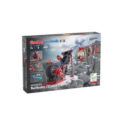 Imagen de fischertechnik Advanced teleférico 564068 kit de construcción para niños, juguete con y funicular, a partir 7 años