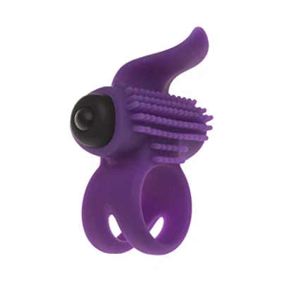Imagen de Vibrador Bullet Lastic ring color violeta y de silicona Adrien