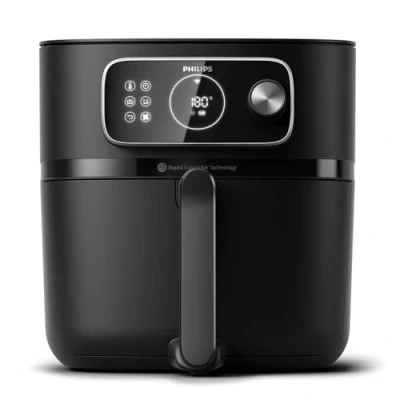Imagen de Philips Domestic Appliances Airfryer Combi Serie 7000 XXL 8,3 L (2 kg), 22 en 1 Airfryer, Conexión WiFi, 99% menos grasa Añadida** con Rapid CombiAir, Aplicación HomeID, Negro (HD9876/90)
