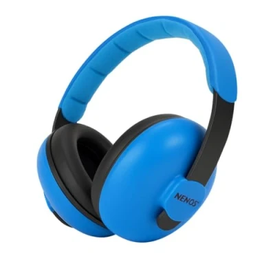 Imagen de ESTRO Cascos Antiruido Niños Auriculares Bebe Ruido Protectores Auditivos para Bebes EM1 (Azul)