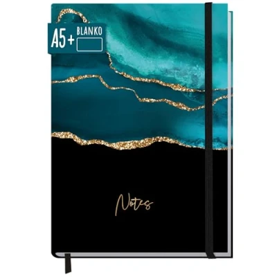 Imagen de Trendstuff by Häfft cuaderno de notas A5+, en blanco, con banda elástica, 156 páginas, 78 hojas, como diario boletos, bocetos, dibujo, diario,