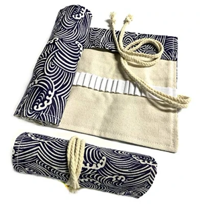 Imagen de DOITEM Estuche para Lápices de Lona, Wartoon, 72 Agujeros, porta Colores, Bolsa Almacenamiento el Artista, Escuela, Oficina
