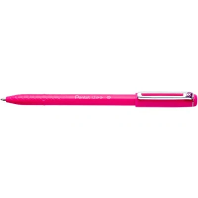 Imagen de Pentel BX457 Izee Bolígrafo de punta redonda (0,7 mm, 12 unidades), color rosa