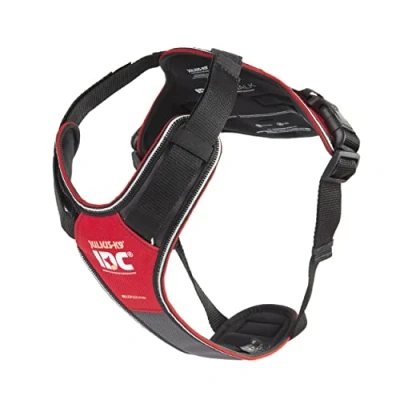 Imagen de Julius K9, Arnés IDC Longwalk, Rojo Gris, Tamaño: 2XL