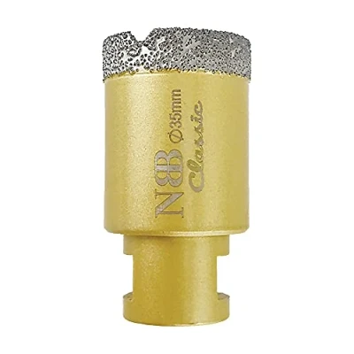 Imagen de NBB Broca de diamante con M14, tipo dorado clásico, corona para taladrar en seco y húmedo porcelana dura, cerámica, baldosas, granito, mármol, azulejo, Amoladora Angular (1, 35mm)
