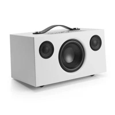 Imagen de Audio Pro Altavoz Bluetooth y WiFi Inalámbrico Multiroom Potente Pequeño Speaker Portátil con AirPlay2, Google Cast, Spotify Connect HiFi 6 Botones de Preselección C5 MKII Blanco