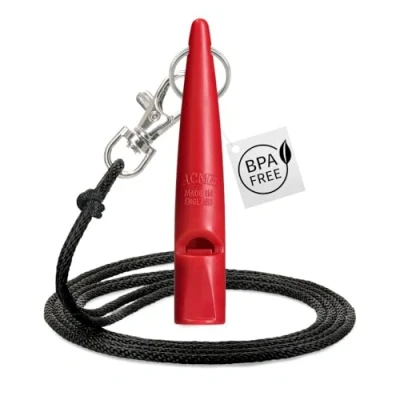 Imagen de ACME Silbato para Perros 211,5 con Cinta de Original Inglaterra Ideal el Entrenamiento Material Robusto Frecuencia estandarizada Fuerte y Gran Alcance
