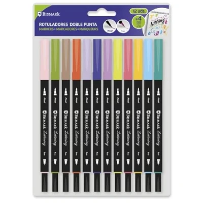 Imagen de Bismark Set 12 Rotuladores Lettering Doble Punta
