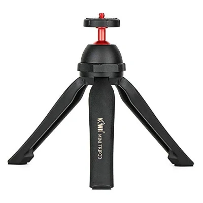 Imagen de KIWIFOTOS Vlog Mini Trípode de Mesa con Empuñadura para Sony ZV 1 A6100 RX100, Can. M50 M6II G7XIII, Panasonic G100, Zoom H6 dji Osmo Pocket, etc. Compacto Sin Espejo Cámara DSLR Nivel Básico