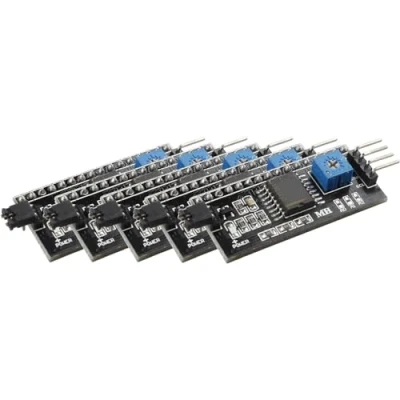 Imagen de HALJIA 5 pcs LCD1602 Adaptador Board Módulo IIC I2 C TWI SPI Serial Interfaz DC V Compatible con Arduino 1602 2004 LCD Display