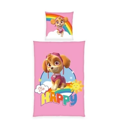 Imagen de Herding Juego de Ropa Cama la Patrulla Canina, Funda Almohada 80 x cm, Reversible, nórdica 135 200 con Botones, 100% algodón