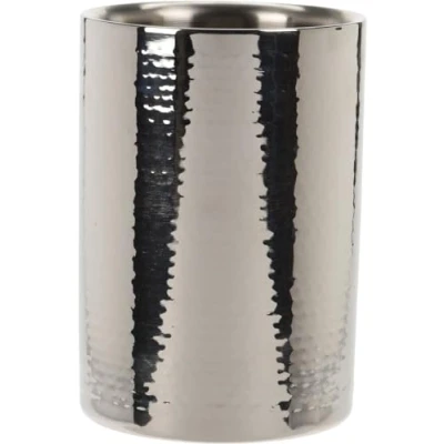 Imagen de Bambelaa! Enfriador de botellas vino doble pared acero inoxidable martillado, aprox. 17 x 12 cm, 1 unidad