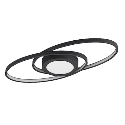 Imagen de Reality Leuchten Plafón LED Jano, Ø 31,5 cm, 3.000K, negro