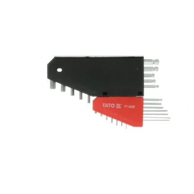 Imagen de YATO YT 5837 Juego de atornilladores acodados 1/16&quot; 3/8&quot; Acero cromo vanadio 12