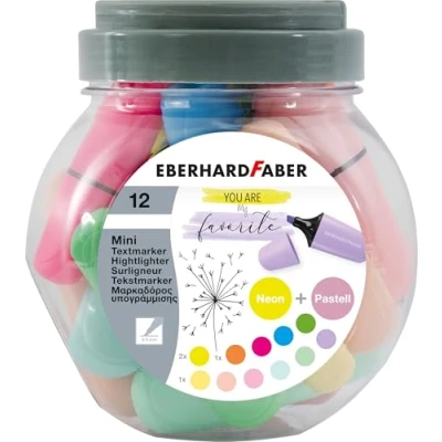 Imagen de Eberhard Faber 551431 Juego de rotuladores fluorescentes (12 unidades, punta biselada)