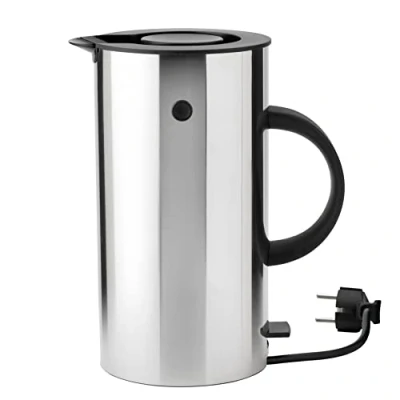 Imagen de Stelton Hervidor de agua EM77 eléctrico, hervidor, tetera ebullición rápida, bajo consumo energía, filtro cal extraíble, interruptor seguridad 1,5 litros, acero, enchufe