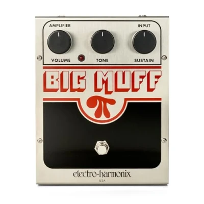 Imagen de Electro Harmonix USA Big Muff Pi Pedal de distorsión para guitarra, color plateado, US BM