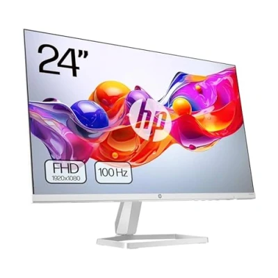 Imagen de HP 524sw Monitor de 23.8&quot; FHD (1920x1080, IPS, 100 Hz, 5ms, 99% sRGB, 300 Nits, contraste 1500:1) Blanco con Soporte Plateado