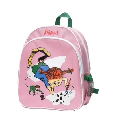 Imagen de Pippi Langstrumpf Bolsa de viaje Maleta rosa para niños Mochila niñas y Plástico poliéster Edad 3+, Rosa, 120x270x320mm