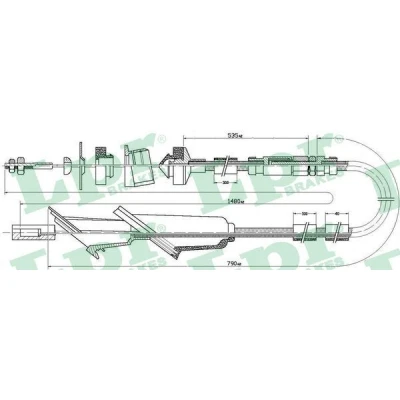 Imagen de LPR C0137C Cable de Embrague con reajuste manual PEUGEOT: 106 II Hatchback