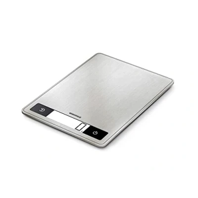 Imagen de Soehnle Báscula de cocina Page Profi 200, peso digital plateado con función Sensor Touch, balanza electrónica hasta 15 kg (precisión 1 g)