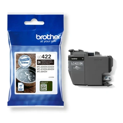 Imagen de Brother LC 422BK Cartucho de Tinta para MFC J5340DW, J5345DW, J5740DW, J6540DW, J6940DW