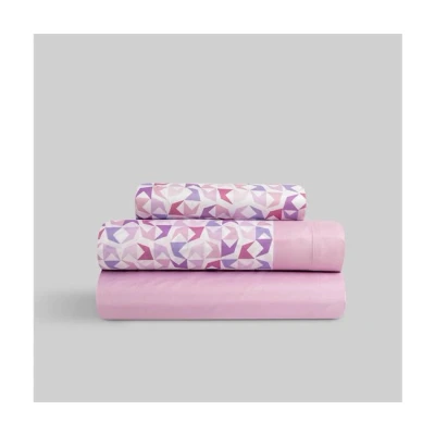 Imagen de Donegal Collections Juego de Sabanas 3 Piezas Cama 105 105x190/200 Ropa Incluye Sabana Bajera, Encimera y Funda Almohada Microfibra Extra Suave Xels Malva
