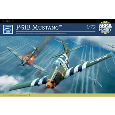 Imagen de Arma Hobby Modelo de plástico para pegar P 51B Mustang (70041) a escala 1/72