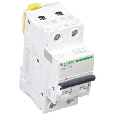 Imagen de Schneider Electric A9F73202 Interruptor Automático Magnetotérmico Ic60N, 2P, 2A, Curva B