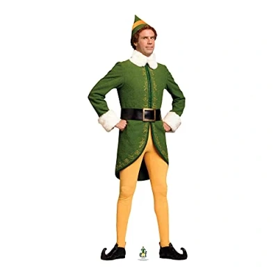 Imagen de SC1670 Buddy The Elf Classic Manos de Navidad en Las Caderas con Recortes cartón, decoración Festiva para Fiestas