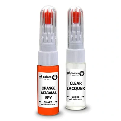 Imagen de SD COLORS NARANGE ATACAMA EPY compatible con RENAULT nuevo kit de reparación bolígrafo pintura retoque 20 ML SCIP CEPILLO CODE COLOR NARANJA (PINTURA+LACQUER)