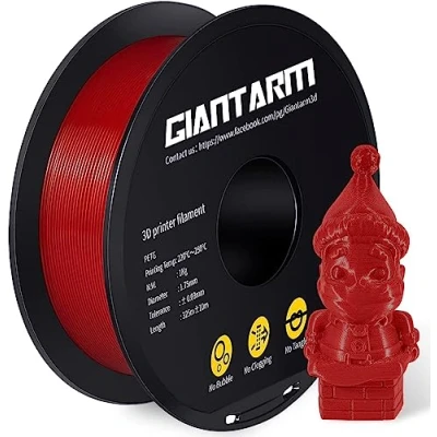 Imagen de PETG Filament,Filamento de impresora 3D,GIANTARM filamento 1,75mm, Precisión dimensional +/ 0,2mm, 1kg, Rojo