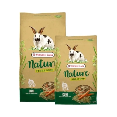 Imagen de Versele Laga Nature Fibrefood Cuni 2,75 kg Alimento Completo para Conejos sensibles Mezcla variada Llena de Diferentes Hierbas y Verduras Sin Cereales