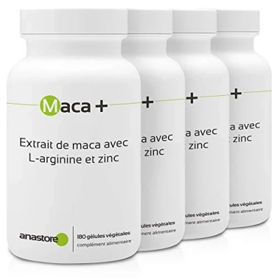 Imagen de maca + arginina y zinc * OFERTA 3+1 GRATIS 461 mg / 720 cápsulas Extracto de titulado al 0.6% en macaeno macamida, L Energia, Vitalidad